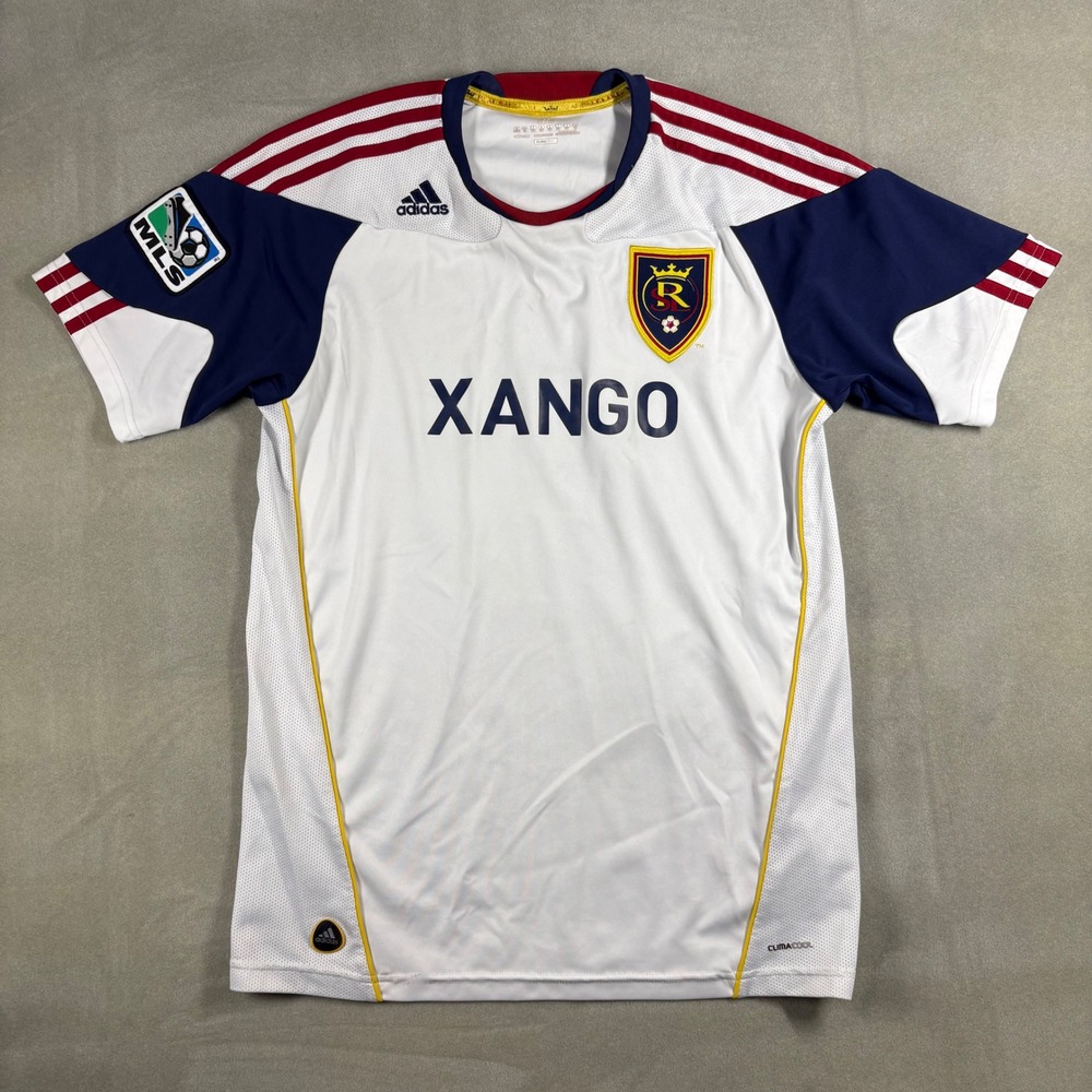 Adidas Real Salt Lake MLS‎ Soccer Jersey Youth XL White Xango P57268 Kids